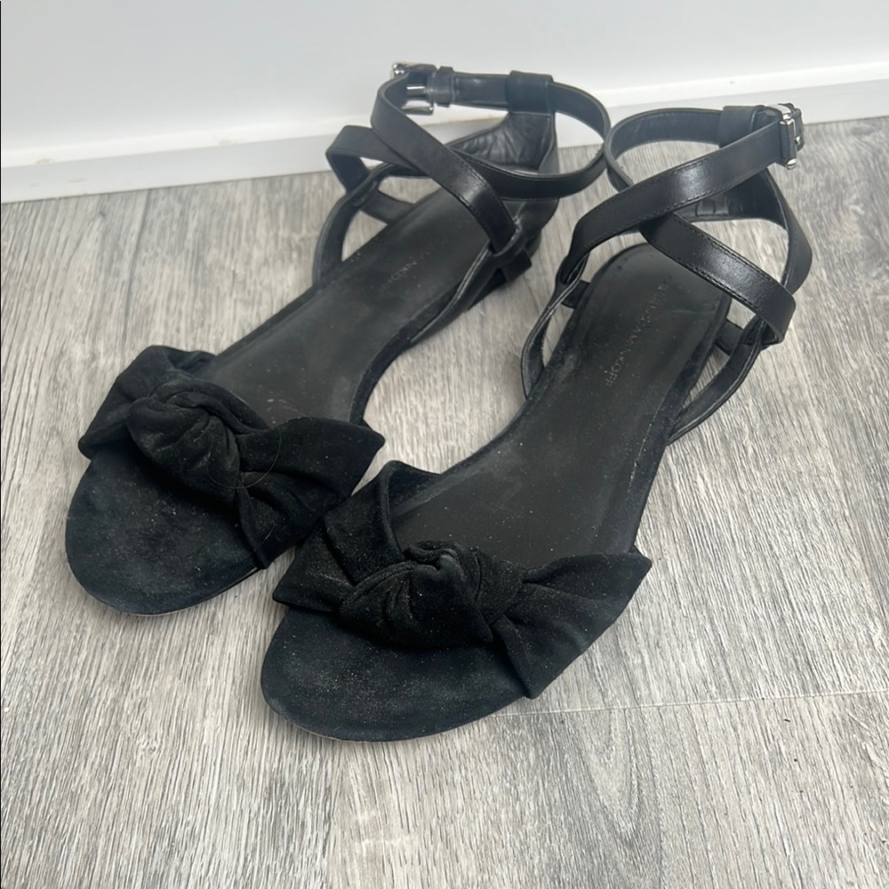 Rebecca Minkoff Black Evette Knotted Sandals